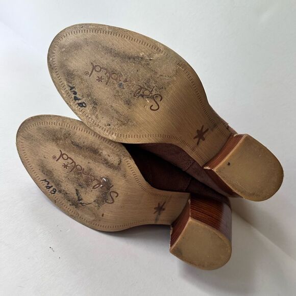 Splendid Lakota Ankle Boots in Dark Tan Suede Size 8.5 - Picture 10 of 10